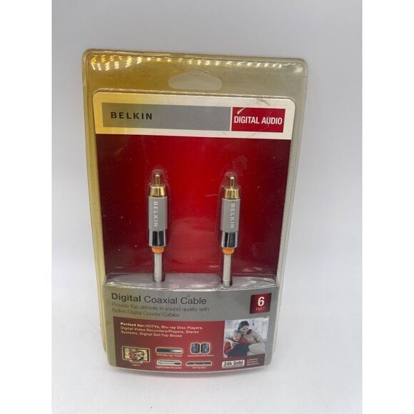 Belkin Digital Coaxial Cable 6ft New - Picture 1 of 3